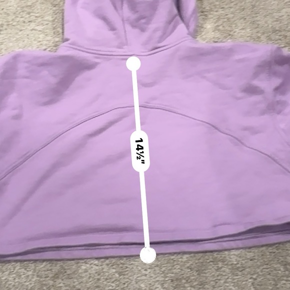 Lululemon Cropped Scuba Hoodie Lavender - Picture 7 of 7